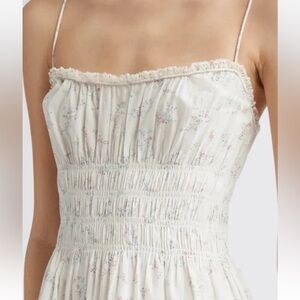 DOEN BRIGIDE Dress Organic Cotton Floral Cottage Grove Print NWT Size Large